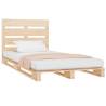 Modern Solid Wood Bed Frame 90x200 cm - No Mattress Included