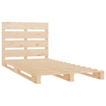 Modern Solid Wood Bed Frame 90x200 cm - No Mattress Included