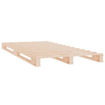 Modern Solid Wood Bed Frame 90x200 cm - No Mattress Included