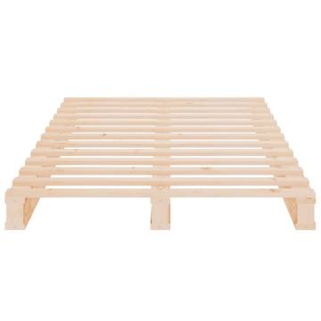 Modern Solid Wood Bed Frame 90x200 cm - No Mattress Included