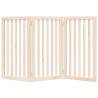 Foldable Dog Gate 3 Panels - Durable Poplar Wood | HiPoMarket