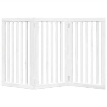 Foldable Dog Gate - 3 Panels White 150cm | HipoMarket