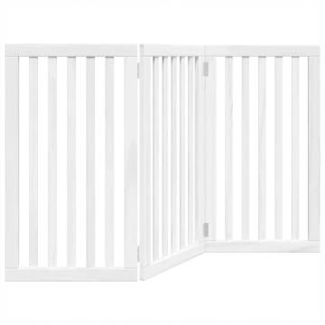 Foldable Dog Gate - 3 Panels White 150cm | HipoMarket