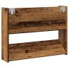 Wall Shoe Cabinet - Old Wood | Space-Saving Storage Solution