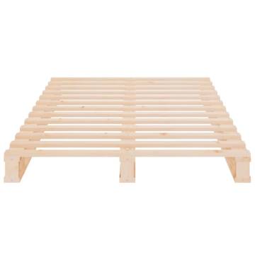 Solid Pine Bed Frame 100x200 cm - No Mattress Included | HipoMarket