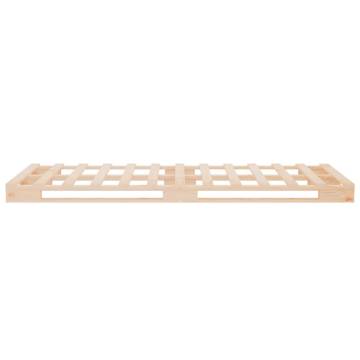 Solid Pine Bed Frame 100x200 cm - No Mattress Included | HipoMarket