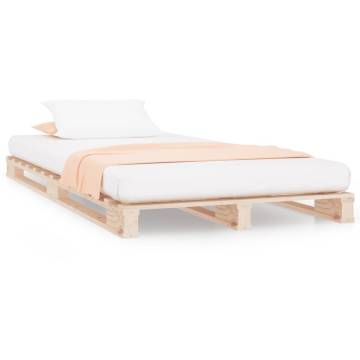 Pallet Bed without Mattress 90x200 cm - Solid Wood