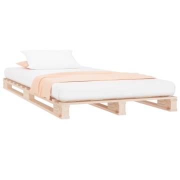 Pallet Bed without Mattress 90x200 cm - Solid Wood