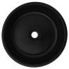 Ceramic Round Black Basin 42x12 cm - Stylish Bathroom Sink