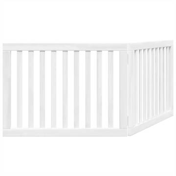 Dog Gate Foldable 2 Panels | White Poplar Wood 160 cm