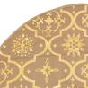 Luxury Christmas Tree Skirt with Sock - Yellow 90 cm