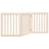 Foldable Dog Gate - 3 Panels, 150 cm Poplar Wood | HipoMarket