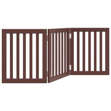 Foldable Dog Gate 3 Panels - Durable Poplar Wood | Hipo Market