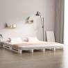  Pallet Bed without Mattress White 200x200 cm Solid Wood Colour white Size 200 x 200 cm 