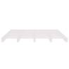 Pallet Bed without Mattress White 200x200 cm Solid Wood