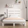 White Bed Frame 90x200 cm | Solid Pine Wood | Hipomarket