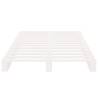 Stylish White Pallet Bed Frame 90x200 cm - Solid Wood