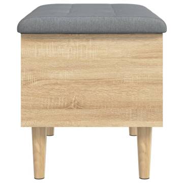 Storage Bench Sonoma Oak - Stylish & Functional Storage Solution