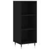 Highboard Black - Stylish Engineered Wood Storage Cabinet