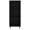 Highboard Black - Stylish Engineered Wood Storage Cabinet