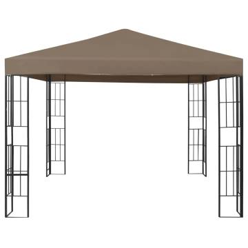 Elegant 3x3 m Taupe Gazebo for Outdoor Spaces | HipoMarket