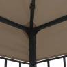 Elegant 3x3 m Taupe Gazebo for Outdoor Spaces | HipoMarket