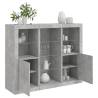  Sideboards with LED Lights 3 pcs Concrete Grey Engineered Wood Colour concrete grey Quantity in Package 3 