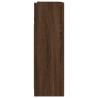 Elegant Brown Oak Bathroom Mirror Cabinet - 62.5x20.5x64cm