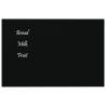 Wall-Mounted Magnetic Board - Black 30x20 cm Tempered Glass