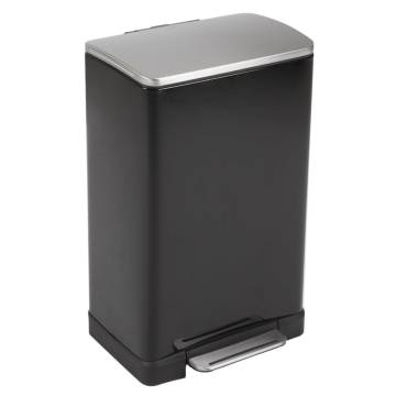 EKO Pedal Bin E-Cube 40L Matte Black - Stylish & Functional