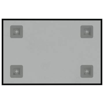 Wall-Mounted Magnetic Board - Black 30x20 cm Tempered Glass