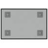 Wall-Mounted Magnetic Board - Black 30x20 cm Tempered Glass