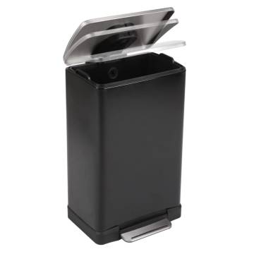 EKO Pedal Bin E-Cube 40L Matte Black - Stylish & Functional