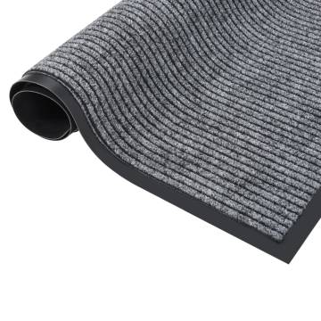 Doormat Striped Grey 40x60 cm - Essential for Any Entryway