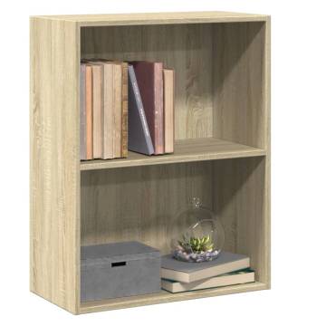 2-Tier Book Cabinet Sonoma Oak - Stylish & Practical Storage