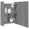 Bathroom Mirror Cabinet Grey Sonoma - Stylish Storage Solution