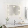 LED Wall Frameless Mirror - Rectangular Glass Design