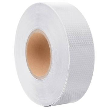 Reflective Tape White 5cm x 50m PVC - High Visibility