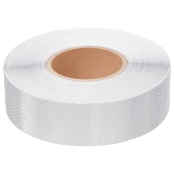 Reflective Tape White 5cm x 50m PVC - High Visibility