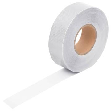 Reflective Tape White 5cm x 50m PVC - High Visibility