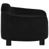 Dog Sofa Black 67x47x36 cm Plush - Comfortable Pet Furniture