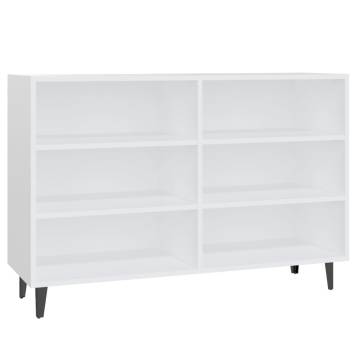 White Sideboard 103.5x35x70 cm - Industrial Style Storage