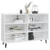 White Sideboard 103.5x35x70 cm - Industrial Style Storage