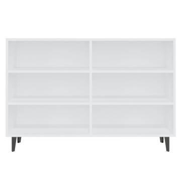 White Sideboard 103.5x35x70 cm - Industrial Style Storage