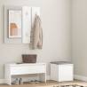 Hallway Furniture Set White Engineered Wood Colour white Quantity in Package 1 Amount 