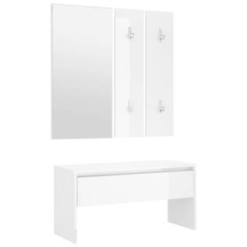 Stylish White Hallway Furniture Set - Durable & Functional