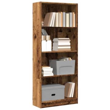 Bookcase Old Wood 60x24x143 cm - Stylish Storage Solution