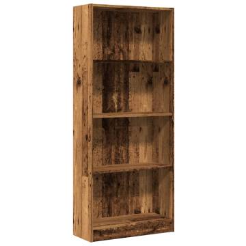 Bookcase Old Wood 60x24x143 cm - Stylish Storage Solution