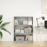 Concrete Grey Bookcase 80x24x109 cm - Stylish Storage Solution