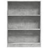 Concrete Grey Bookcase 80x24x109 cm - Stylish Storage Solution